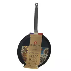 Poêle à Crêpe Tôle Bleue 18cm emballée