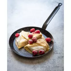 Poêle à Crêpe Tôle Bleue 18cm démo