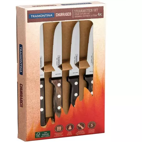 Set de 4 Couteaux Dentés Gaucho mm 23.5cm