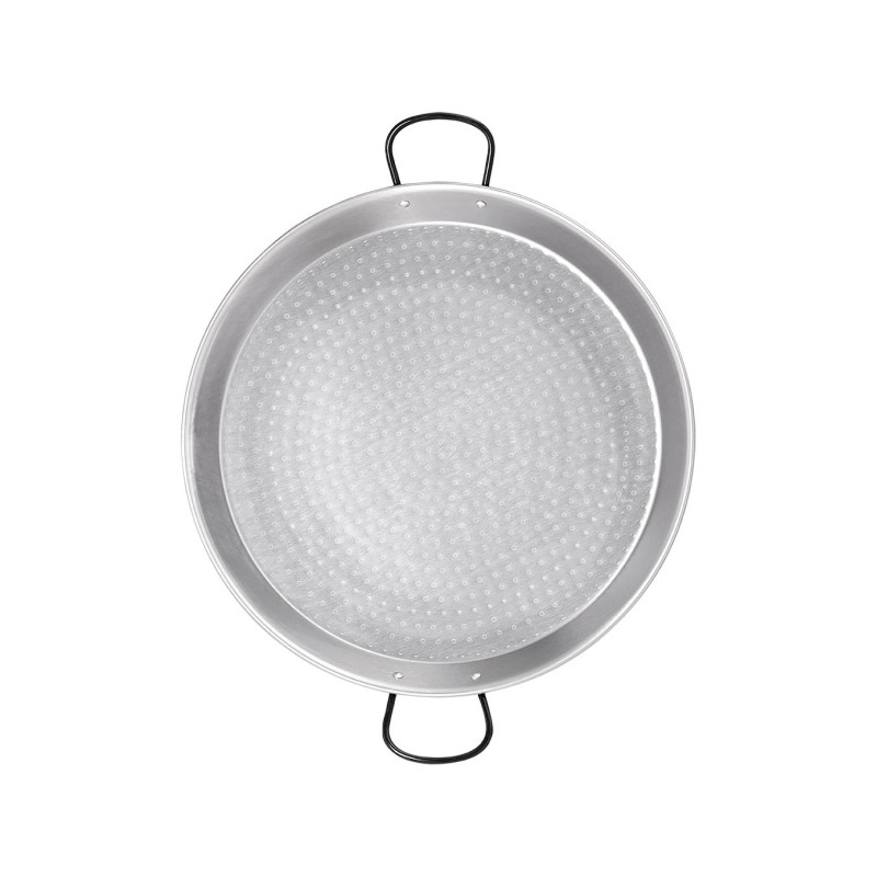 Metaltex Poêle à Paella En Acier Poli 9 Portions 40 Cm - Fabriquée En Espagne