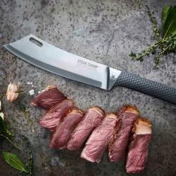 Couteau de Chef 22cm - Steak Champ mise en situation