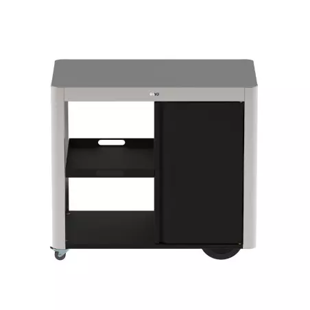Desserte Achille Acier & Inox avec Porte & Roulettes - ENO face