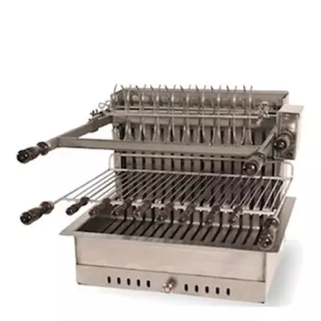 Grilloir FORGE ADOUR Encastrable ou à Poser Inox 66cm avec Rôtisserie 8Kg