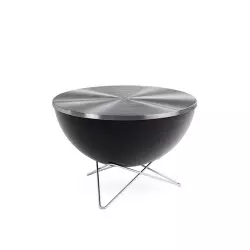 couvercle inox sur bowl 70 pied etoile
