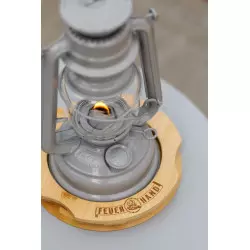 Socle en Bois pour Lampe Tempête Feuerhand 276 avec lampe