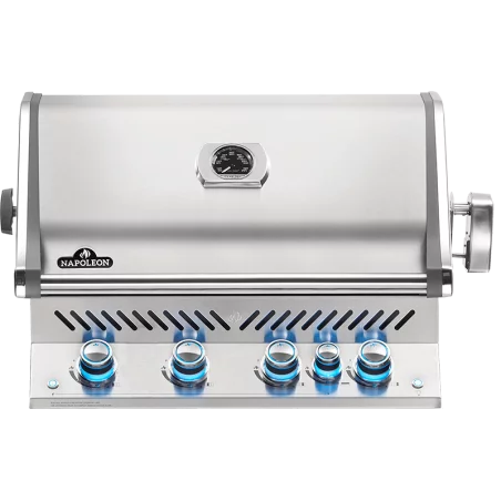 Barbecue Gaz Naturel NAPOLEON Encastrable Built-In Pro 500 Inox 3 Brûleurs + Brûleur Arriere