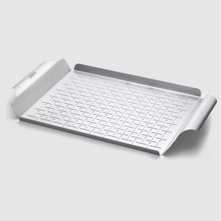 Plat de Cuisson Deluxe Inox Rectangulaire - WEBER Ref. 6435