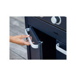Pack Combo Plancha Enosign Gaz 80 Bleu Navy porte